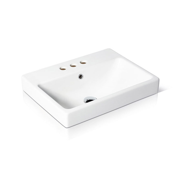 Axent L588-7201-U1 Dune II FFC Recessed Counter Basin - 560, 8" 3 Hole