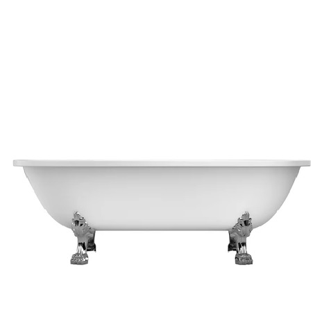Barclay ADRN70LP-WH-BN Colin 70" Acrylic Double Roll Top Tub