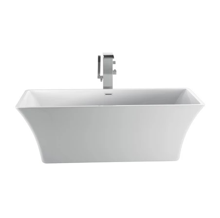 Barclay ATCRECN67FIG-CP Taylor 67" Acrylic Tub with Integral Drain and Overflow