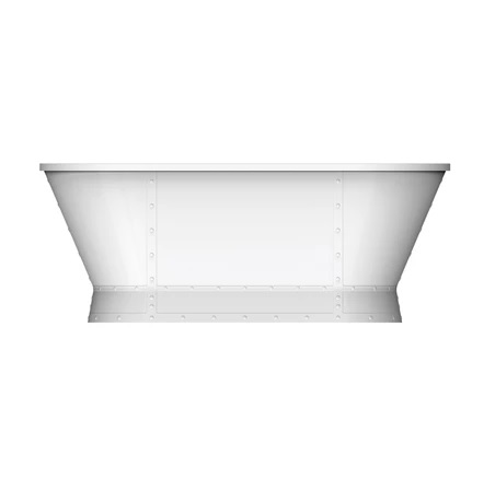 Barclay ATDRN66B-WH-BN Coventry 66" Acrylic Freestanding Tub