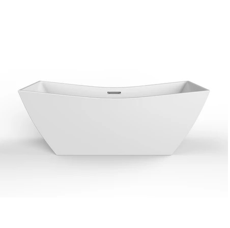 Barclay ATDRSN67RIG-BN Tairo 67" Acrylic Tub with Integral Drain and Overflow