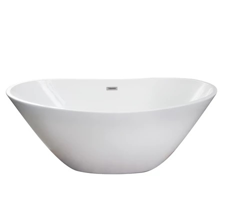 Barclay ATDSN62FIG-BN Newman 62" Acrylic Double Slipper Tub with Integral Drain and Overflow
