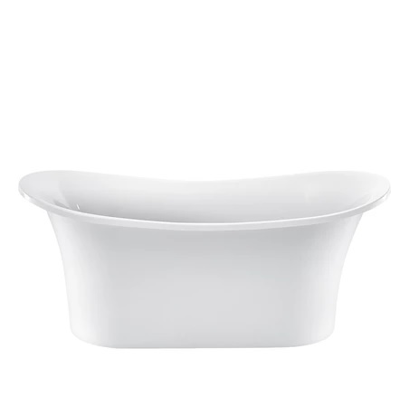Barclay ATFDSN72-WH Nydia 72" Acrylic Double Slipper Tub