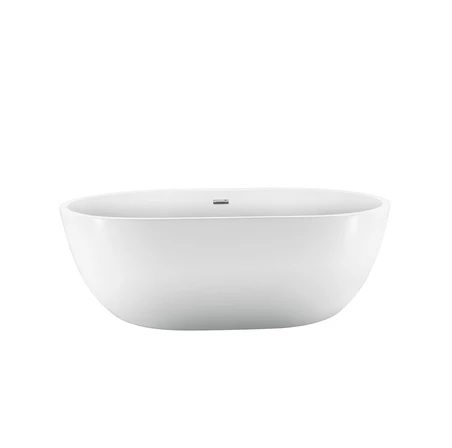 Barclay ATOV7H71WIG-BN Piper 71" Extra Wide Acrylic Tub with Integral Drain