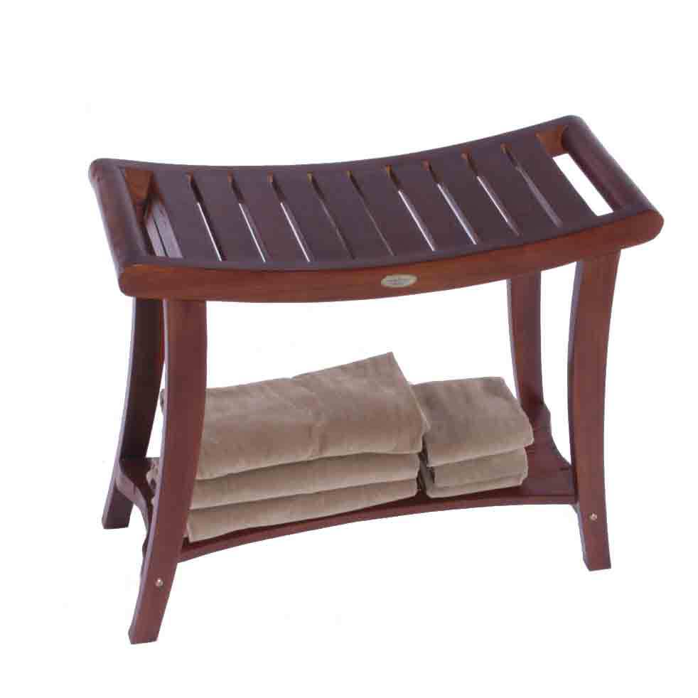 DT122 30" Teak Shower Bench with Extended Height