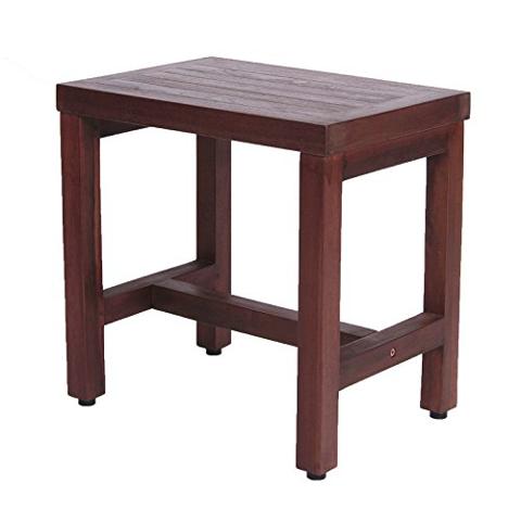 DT173 18" Classic Teak Spa Shower Bench without Arm