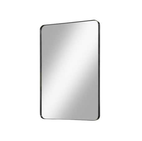 Fairmont 1100-M24BK Reflections 24" Metal Frame Mirror - Matte Black