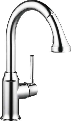 Hansgrohe 04215000 Talis C HighArc Kitchen Faucet, 2-Spray Pull-Down, 1.75 GPM in Chrome
