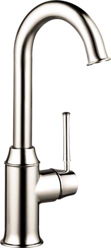 Hansgrohe 04217830 Talis C Bar Faucet, 1.5 GPM in Polished Nickel