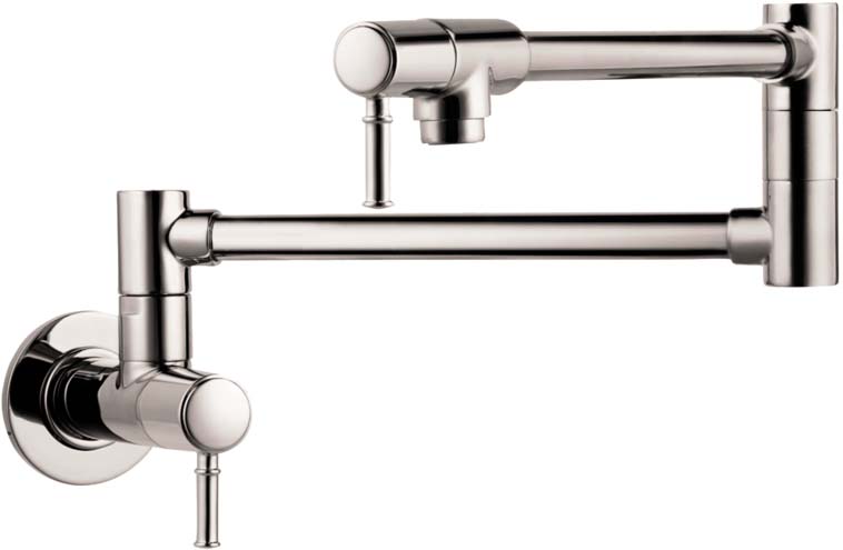Hansgrohe 04218830 Talis C Pot Filler, Wall-Mounted in Polished Nickel