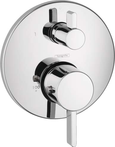 Hansgrohe 04230000 Ecostat Thermostatic Trim S with Volume Control in Chrome