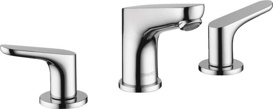 Hansgrohe 04369000 Focus Widespread Faucet 100 with Pop-Up Drain, 1.2 GPM in Chrome