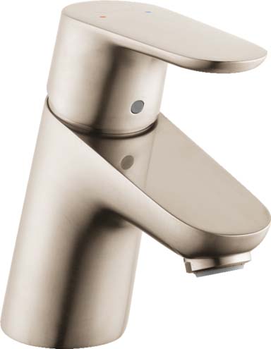Hansgrohe 04370820 Focus Single-Hole Faucet 70 with Pop-Up Drain, 1.2 GPM in Brushed Nickel