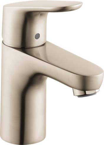 Hansgrohe 04371820 Focus Single-Hole Faucet 100 with Pop-Up Drain, 1.2 GPM in Brushed Nickel