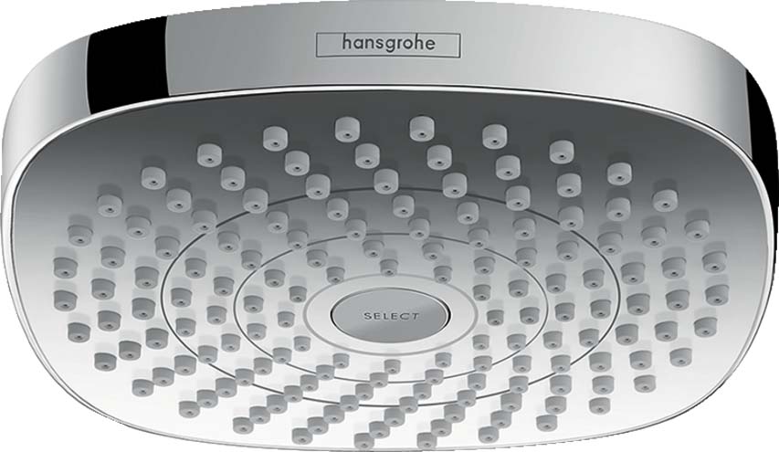 Hansgrohe 04387000 Croma Select E Showerhead 180 2-Jet, 1.8 GPM in Chrome