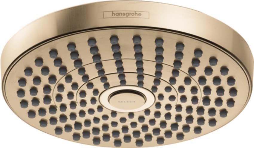 Hansgrohe 04388140 Croma Select S Showerhead 180 2-Jet, 1.8 GPM in Brushed Bronze