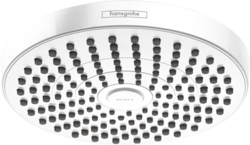 Hansgrohe 04388700 Croma Select S Showerhead 180 2-Jet, 1.8 GPM in Matte White