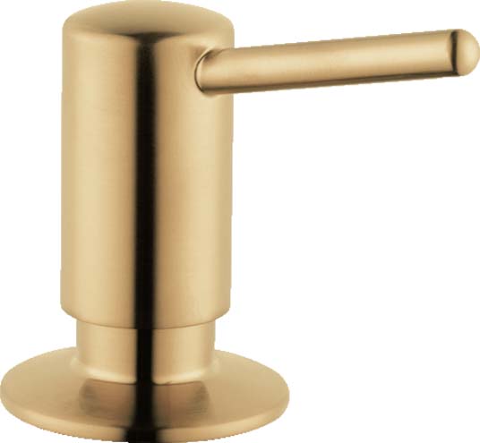 Hansgrohe 04539250 Soap Dispenser, Contemporary in Brushed Gold Optic