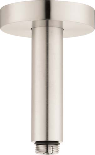 Hansgrohe 27393821 Raindance E Extension Pipe for Ceiling Mount in Brushed Nickel