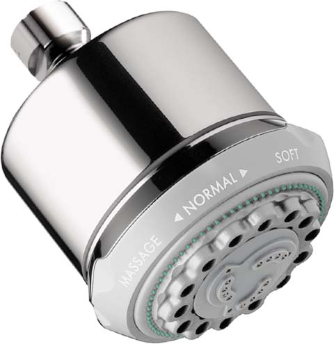 Hansgrohe 28496001 Clubmaster Showerhead 3-Jet, 2.5 GPM in Chrome