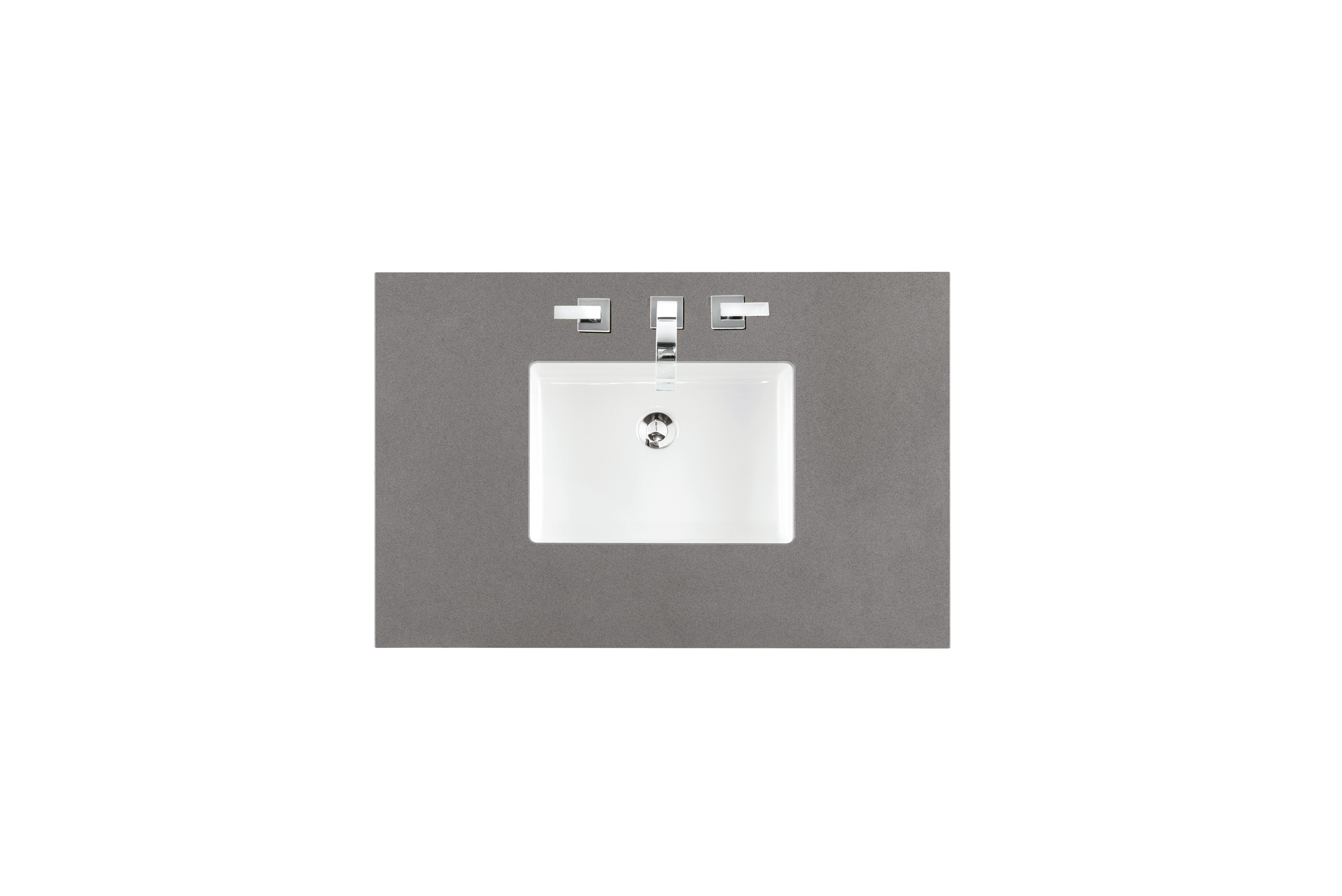 James Martin 050-S36-GEX-SNK 36" Single Top, 3 CM Grey Expo Quartz w/ Sink