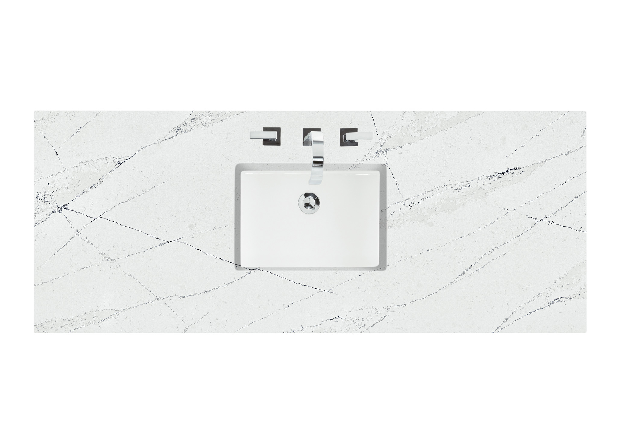 James Martin 050-S60S-ENC-SNK 60" Single Top, 3 CM Ethereal Noctis Quartz w/ Sink