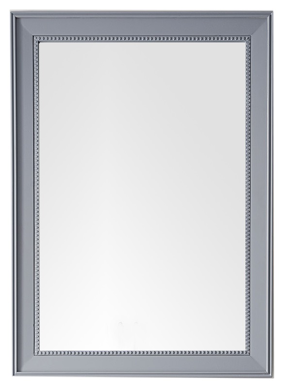 James Martin 157-M29-SL Bristol 29" Rectangular Mirror, Silver Gray