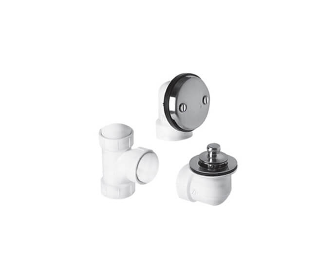 Mountain Plumbing BDWPLTP/PRN PVC Plumber’s Half Kit with Economy Lift & Turn Trim (Two Hole Face Plate)