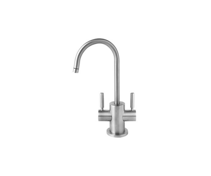Mountain Plumbing MT1401/SS Stainless Steel Hot & Cold Water Faucet with Contemporary Round Body & Handles - Stainless Steel