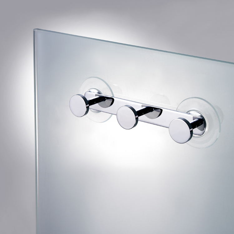 Nameeks 85052-CR Windisch Triple Suction Pad Hook in Chrome - Chrome