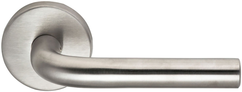 Omnia 11/00.PA32D Stainless Steel Passage Latchset US32D Door Lever - Satin Stainless Steel