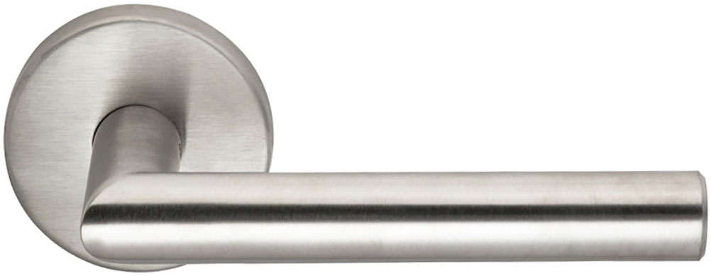 Omnia 12/00.PA32D Stainless Steel Passage Latchset US32D Door Lever - Satin Stainless Steel
