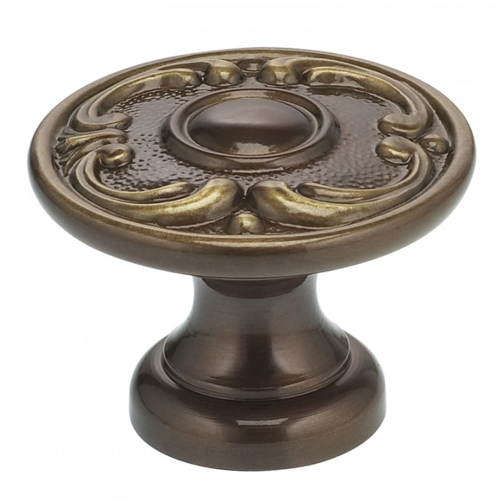 Omnia 7420/28 Cabinet Knob 1-1/8" dia - Shaded Bronze