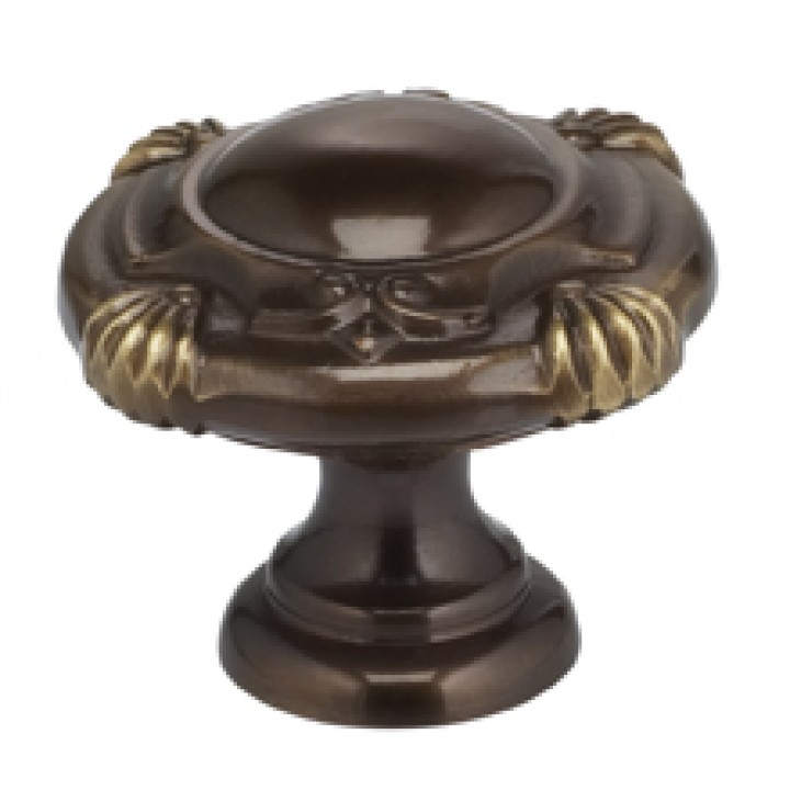 Omnia 7430/30 Cabinet Knob 1-3/16" dia - Shaded Bronze