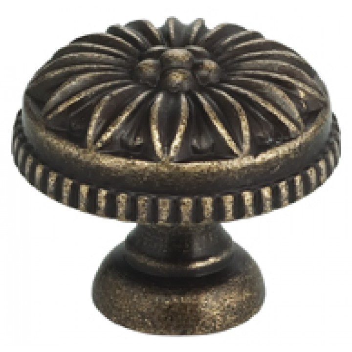 Omnia 9130/25 Cabinet Knob 1" dia - Shaded Bronze