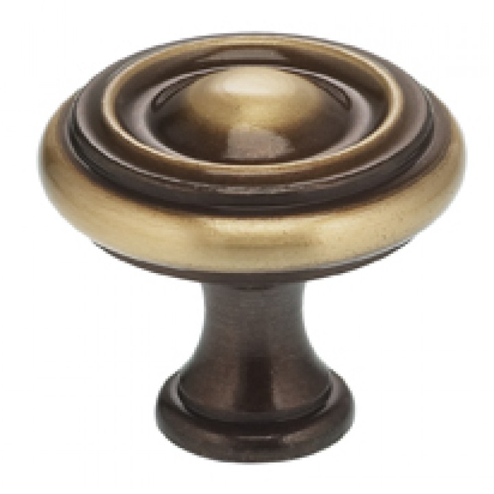 Omnia 9141/40 Cabinet Knob 1-9/16" dia - Shaded Bronze