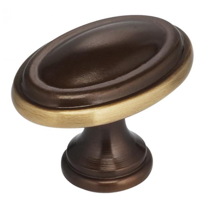 Omnia 9163/35 Cabinet Knob 1-3/8" dia - Shaded Bronze