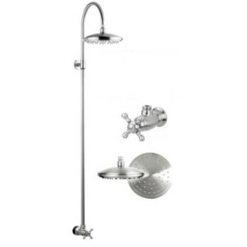 Outdoor Shower CAP-WMC-111HBS Stainless Steel Wall Mounted Shower with 8" Shower Head
