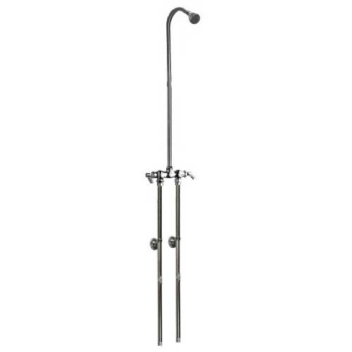 Outdoor Shower WMHC-772 Wall Mount Hot and Cold Shower with ADA Compliant Lever Handle