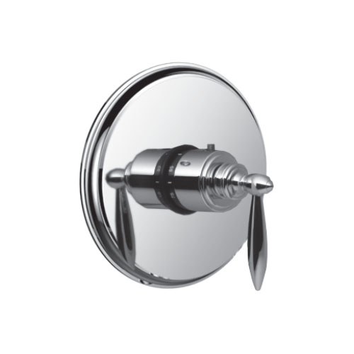 Santec 7093LA10-TM Lear Thermostatic Shower - Trim only with LA Handle - Polished Chrome