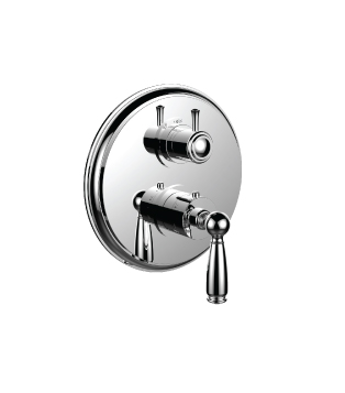 Santec 7096EY10-TM Vantage 1/2" Thermostatic Trim with EY Handle and 2 Way Diverter - Polished Chrome
