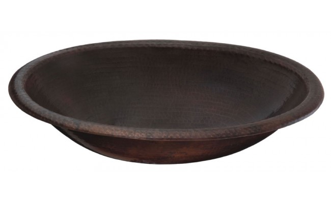 Thompson Traders 2OBC Matisse Oval Hand Crafted Black Copper Bath Sink