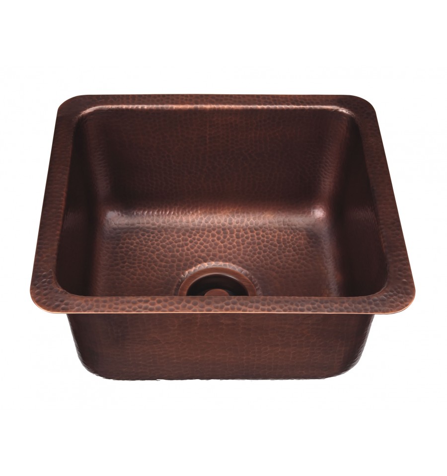 Thompson Traders NS25033H Como Rectangular Hand Hammered Copper Prep Sink