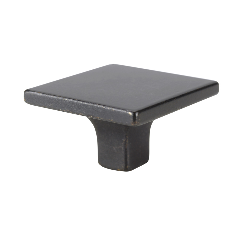 Topex Hardware 1081735C27 Small Square Knob - Dark Bronze
