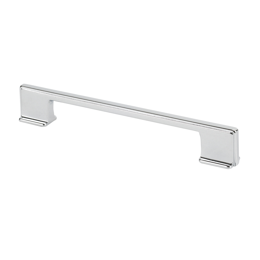 Topex Hardware 8-103216012840 Thin Square Cabinet Pull Handle 5.03" or 6.29" (C-C) - Chrome