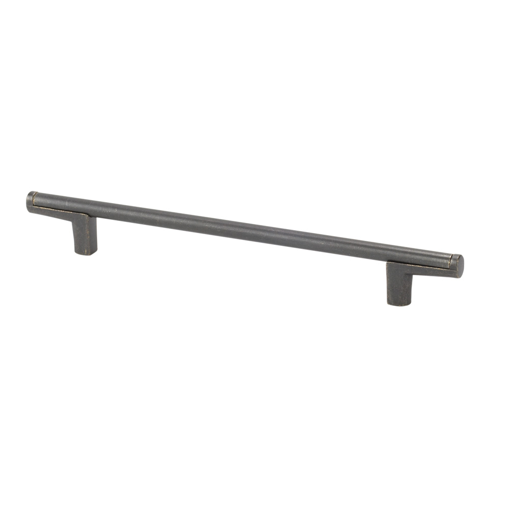 Topex Hardware 8-112101602727 Thin Round Bar Cabinet Pull Handle 6.29" (C-C) - Dark Bronze