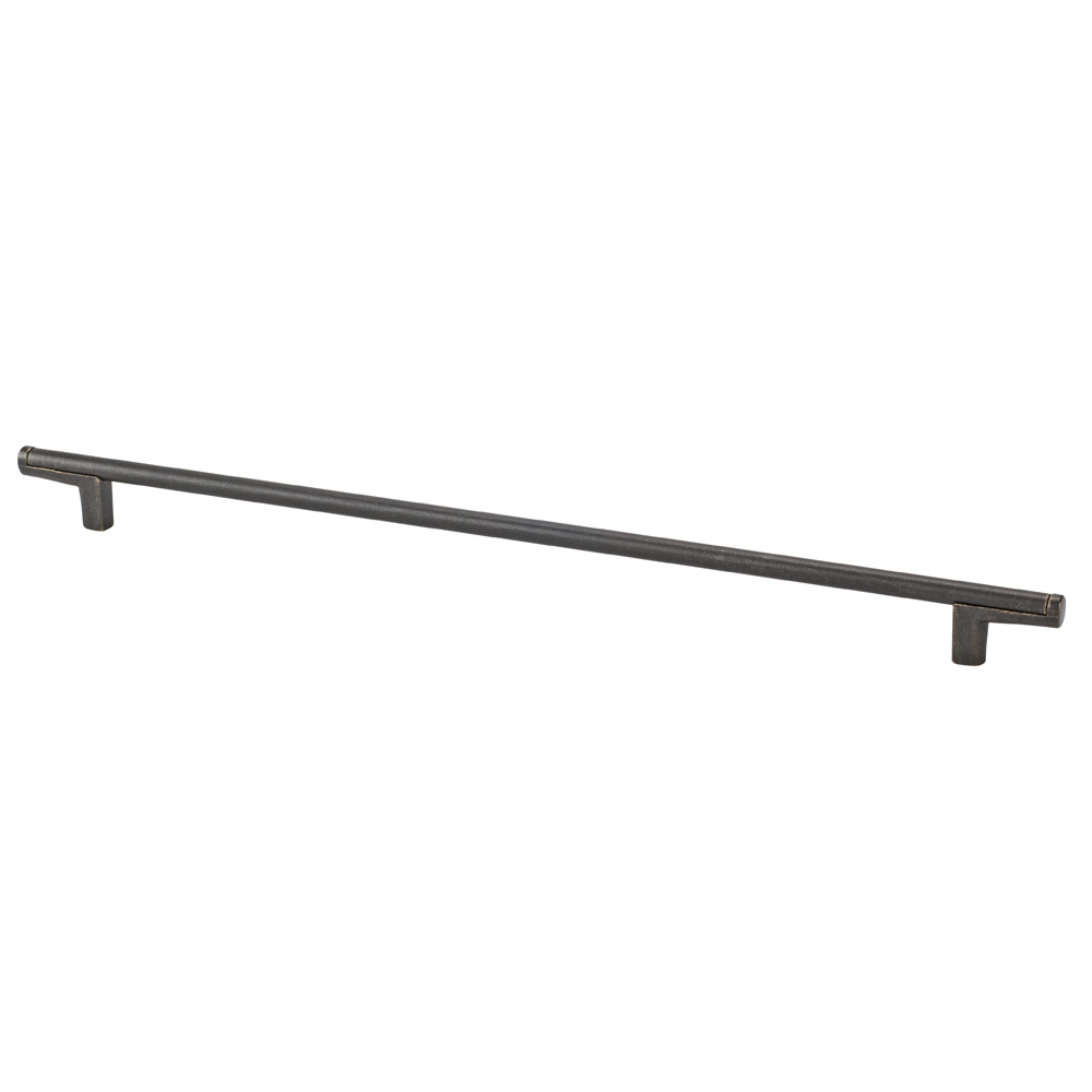 Topex Hardware 8-112103202727 Thin Round Bar Cabinet Pull Handle 12.5" (C-C) - Dark Bronze