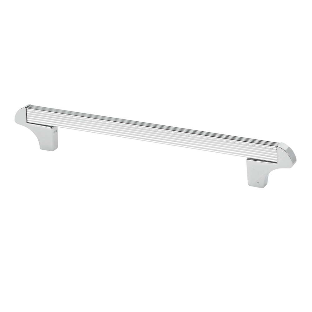 Topex Hardware 8-114101604040 Square Transitional Cabinet Pull 6.29" (C-C) - Chrome