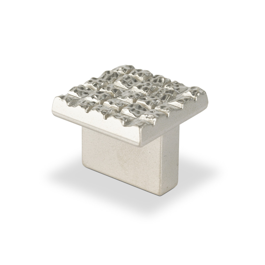 Topex Hardware P2046.16NMG Mosaic Design Square Knob 0.6" (C-C) - Satin Nickel