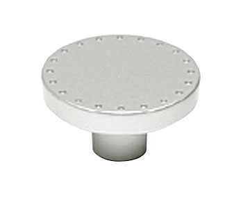 Topex Hardware Z20840500067 Round Spotted Edge Knob - Stainless Steel